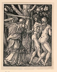 Adam and Eve Expelled from Paradise, from The Little Passion Series by Albrecht Dürer