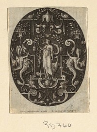 Juno, from the series Grotesques à fond noir, Divinités et Allégories (Grotesques on Black Ground, Divinities and Allegories)