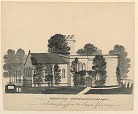 Oddington Church Yard, Gloucestershire, North East View