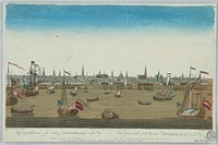 Peep-show, Vue Generale de la Ville d'Amsterdan du C&ocirc;t&eacute; de Tye (A General View of the City of Amsterdam from the Tye), Thomas Bowles
