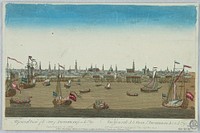 Peep-show, Vue Generale de la Ville d'Amsterdan du Côté de Tye (A General View of the City of Amsterdam from the Tye), Thomas Bowles