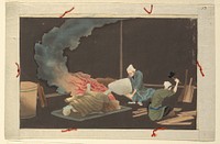 One of Sixteen Scenes of the Death and Burial of a Man