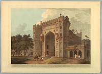 The Entrance to the Mausoleums In Sultan Khusero's Garden, Near Allahabad, from "Oriental Scenery: Twenty Four Views in Hindoostan" by Thomas Daniell, British, 1749 - 1840