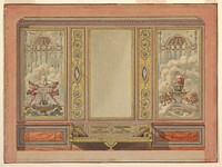 Elevation of a Salon Wall, for the Palace of the Prince of Hesse by Etienne Dubois