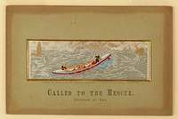 Stevengraph, "Called to the Rescue. Heroism at Sea"