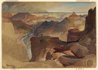 View from Powell's Plateau, Grand Canyon, Colorado by Thomas Moran, American, b. Britain, 1837–1926