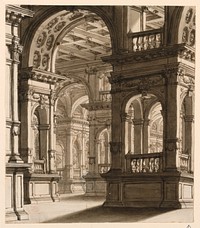 Stage Design, Interior of Renaissance Portico