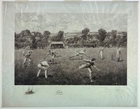 Cricket Game, Ricardo de los Ríos (print maker)