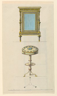 Design for a Cabinet and Pedestal Table