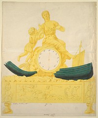 Design for a Clock, for Lefebvre Manufactory