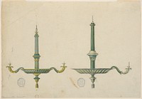 Two Elevations for a Chandelier