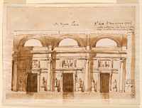 Design for Salon Entrance Wall by Giuseppe Barberi, Italian, 1746–1809