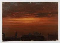 Hudson, New York, at Twilight by Frederic Edwin Church, American, 1826–1900