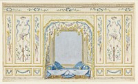 Wall Elevation of Bedroom Alcove by Pierre Ranson