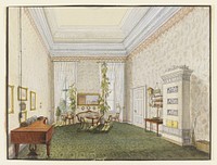 Design for a Bourgeois Biedermeier Interior by R. Haes