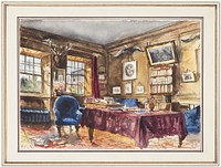 Pynson Wilmot Bennitt's Room, Trinity College, Oxford by Arthur Frederick Payne