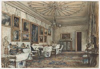Salon in the Apartment of Count Lanckoronski in Vienna by Rudolf von Alt