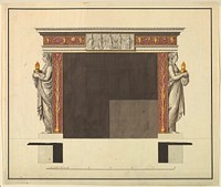 Design for a Chimneypiece at Badminton House, Gloucestershire