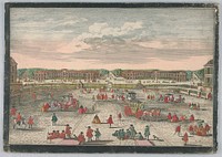 Peep-Show Print, View of Versailles from the Chateau, Georg Gottfried Winckler
