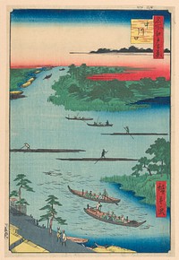 Nakagawaguchi (Mouth of Nakagawa River) from the Series One Hundred Views of Edo by Utagawa Hiroshige