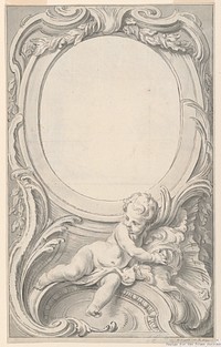 Design for Frame Surrounding the Portrait of Francis Russell, Second Earl of Bedford by Gravelot