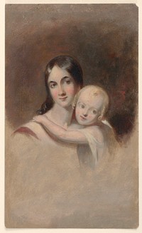 Study for "Portrait of Mrs. James Robb and her Three Children," Ogden Museum of Southern Art, New Orleans, LA by Thomas Sully