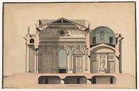 Section of a Villa, attributed to Francois Soufflot