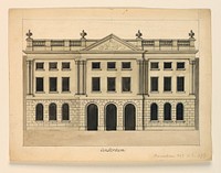 Elevation of the Facade of a Theater, Amsterdam