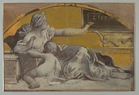 Study for Tympanum in Honor of Cicero by Pierre-Victor Galland