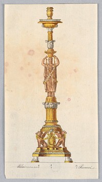 Design for a Candlestick by Luigi Righetti