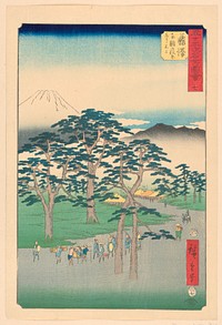 Trek up Mt. Fuji by Utagawa Hiroshige