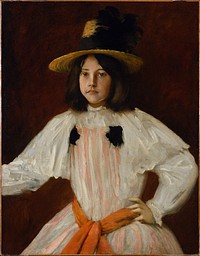 Portrait of Artist's Daughter by William Merritt Chase