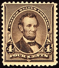 4c Abraham Lincoln single