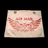 Mail pouch from first airmail flight over the North Pole
