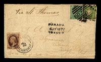 10c Thomas Jefferson mixed franking cover