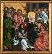 The Dormition of the Virgin; (reverse) Christ Carrying the Cross by Hans Schäufelein