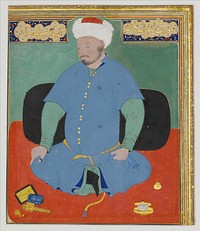 Portrait of Muhammad Khan Shaibani, the Uzbek (d.1510), 16th century