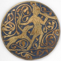 Medallion with Varlet with Horn and Hound