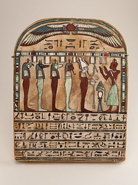 Stela of the God's-Father of Amun Pakeshi, Third Intermediate Period&ndash;Saite Period (ca. 750&ndash;525 B.C.)