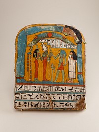 Painted wooden panel of Tabakenkhonsu, Third Intermediate Period (ca. 680–670 B.C.)