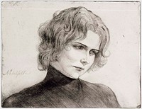 Portrait of the actress elli grahn-niska ; the actress elli grahn-niska, 1903 by Albert Edelfelt