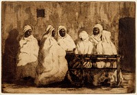 Arabeja kahvilan edustalla biskrassa, 1904