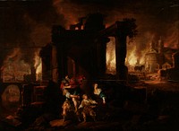 The burning of troy