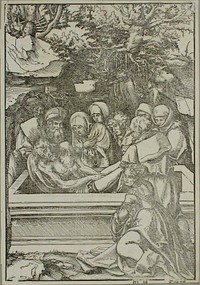 Hautaan laskeminen by Lucas Cranach