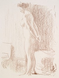 Standing model, 1908 by Magnus Enckell