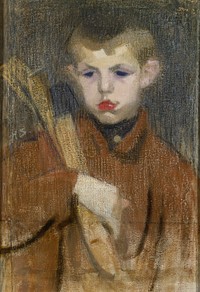 The woodcutter i, 1910 - 1911 by Helene Schjerfbeck