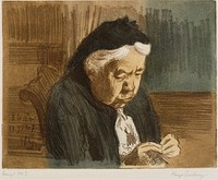 Auntie at the age of 86, 1907 by Hugo Simberg
