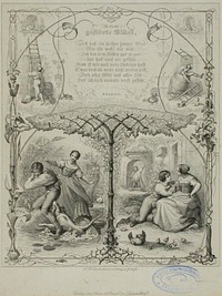 Runokuvitus, das gestörte glück, 1838 - 1844