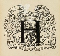 Matkamiehen näky -runon alkukirjain h, 1897 - 1900 by Albert Edelfelt