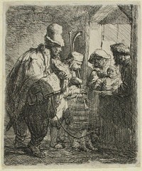 The strolling musicians, 1635 by Rembrandt van Rijn